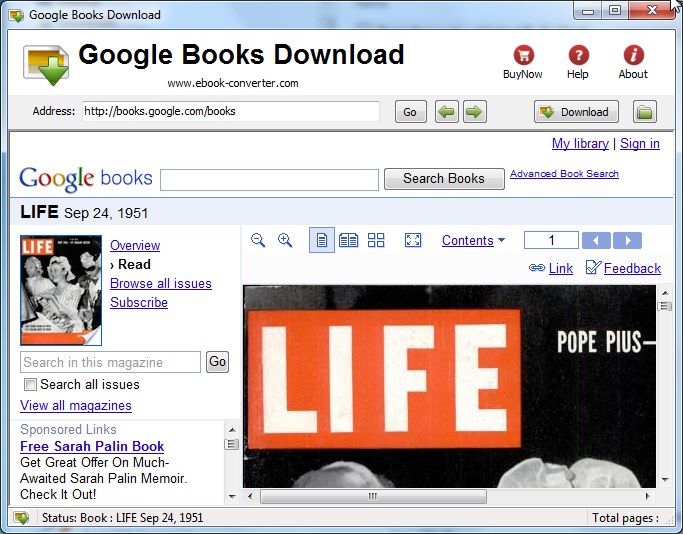 Download Google Books to PDF format