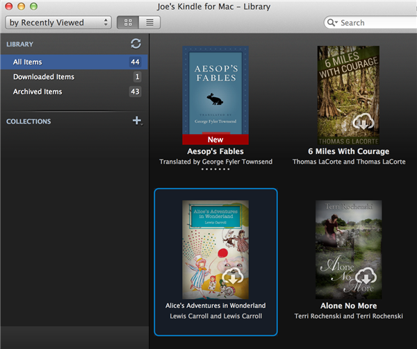 can i share from kindle cloud reader to kindle for mac